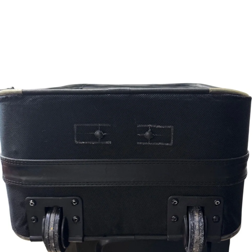 American Tourister Black Ballistic Nylon Rolling Carry On Suitcase Luggage